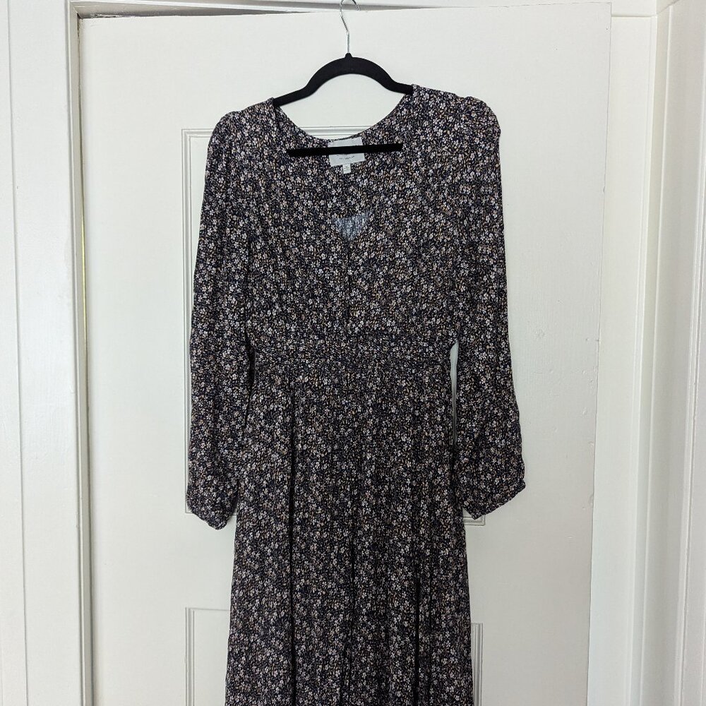 Hayden Maxi Floral Long Sleeve Dress Size M